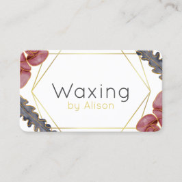 Waxing技術者/エステティシャン金ゴールドロイヤリティ  名刺