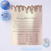 Waxing脱毛責任放棄リリースPearly チラシ (シングル)