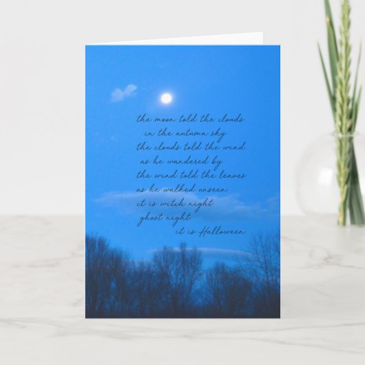 WAXING GIBBOUS Greeting Card サンキューカード (正面)
