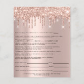 Waxing Liability Waiverリリース型枠スパークバラ チラシ (裏面)