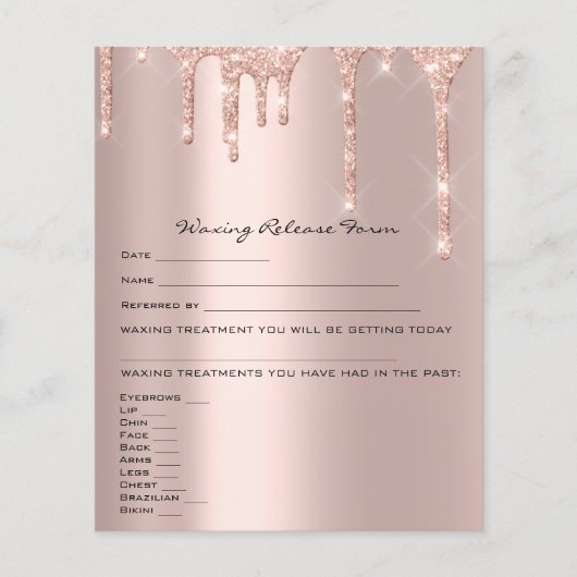 Waxing Liability Waiverリリース型枠スパークバラ チラシ (正面)