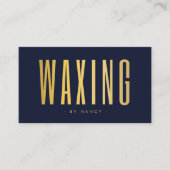 Waxing Navy And Gold  名刺 (正面)