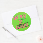 Way 2ゴースピードステッカー ラウンドシール (封筒)