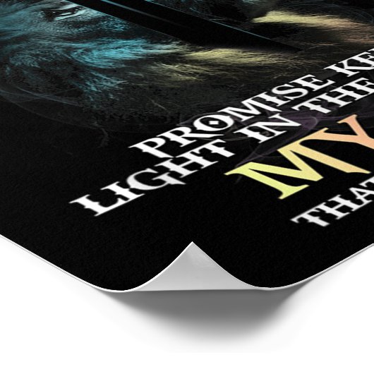 Way Maker Miracle Worker Promise Keeper Light In D ポスター (角)