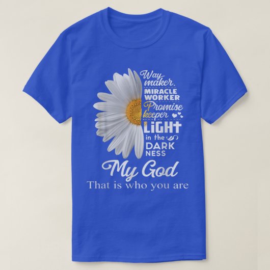 Way Maker Miracle Worker Promise Keeper Light Jesu Tシャツ (デザイン正面)