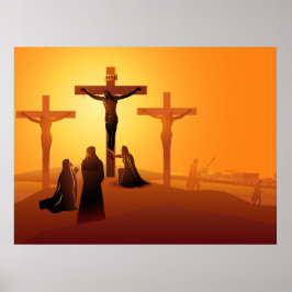 Way of the Cross 12th Station Poster ポスター