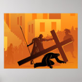 Way of the Cross 7th Station Poster ポスター (正面)