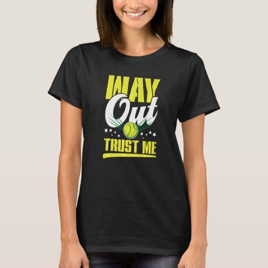Way out trust me sports fun tシャツ (正面)