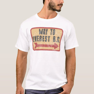 way to Everest basecamp Tシャツ