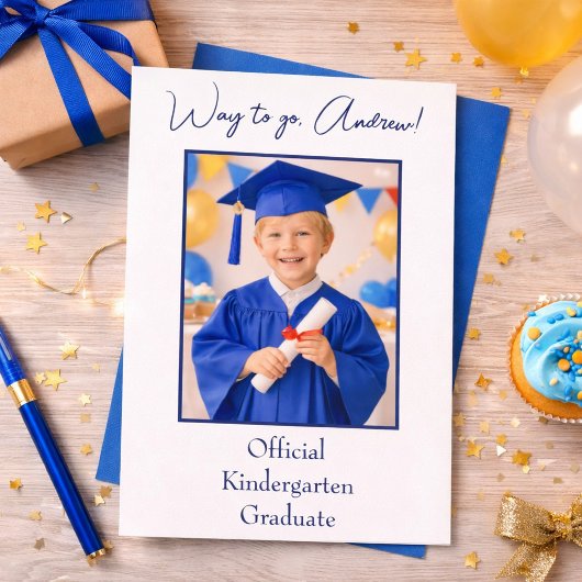 Way to Go Graduate Photo  招待状