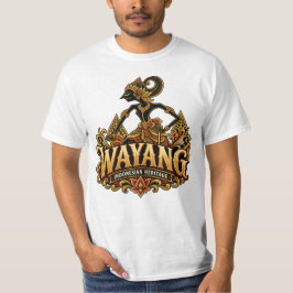 Wayang Indonesian Heritage v3 Tシャツ
