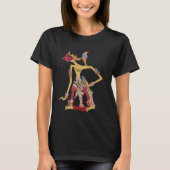 Wayang Setyaki Heroic Javanese Puppet Design Tシャツ (正面)