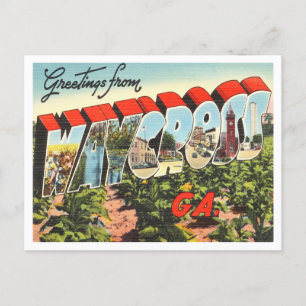 Waycross, Georgia Vintage Travelからの挨拶 ポストカード