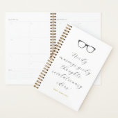 Wayfarer Glassesスクリプト引用文 パーソナライズされた プランナー手帳 (ディスプレー)