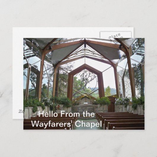 Wayfarers' Chapelポストカードからこんにちは ポストカード (正面/裏面)