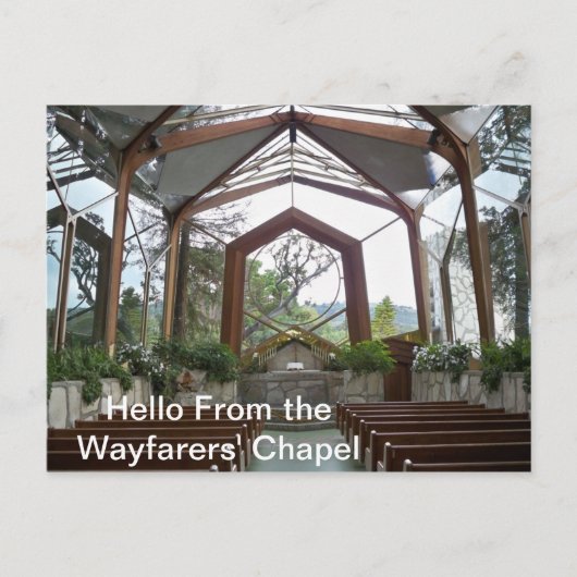Wayfarers' Chapelポストカードからこんにちは ポストカード (正面)