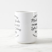 Waymaker、Miracle Worker -ブラック·プリント コーヒーマグカップ (中央)