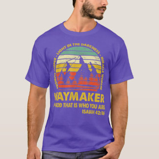 Waymaker Miracle Worker Promise Keeper Christian L Tシャツ