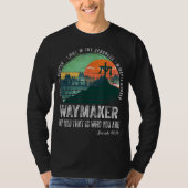 Waymaker Miracle Worker Promise Keeper Jesus Chris Tシャツ (正面)