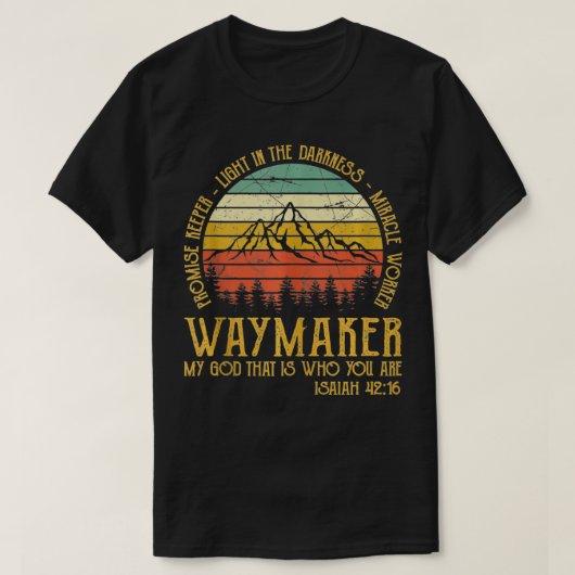 Waymaker Miracle Worker Promise Keeper T-shirt Chr Tシャツ (デザイン正面)