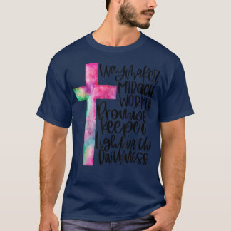 Waymaker Miracle Worker Rainbow, Christian Tシャツ