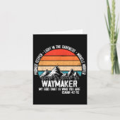 Waymaker My God That Who You Are Isaiah Bible Vers カード (正面)