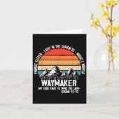 Waymaker My God That Who You Are Isaiah Bible Vers カード (黄色い花)