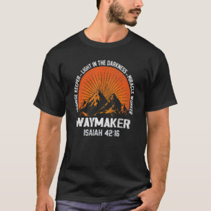 Waymaker Promise Keeper Miracle Worker Christian Tシャツ