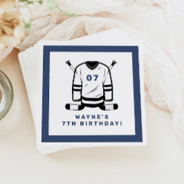 WAYNEホッケープレイヤースポーツをテーマにした少年誕生日 スタンダードカクテルナプキン