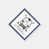 WAYNEホッケープレイヤースポーツをテーマにした少年誕生日 スタンダードカクテルナプキン (角)