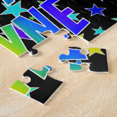 「WAYNE」名、おもしろい「ハッピーバースデー」 ジグソーパズル (側面)