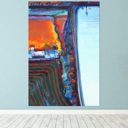 Wayne Thiebaud art キャンバスプリント (インサイチュ (ウッドフロア))