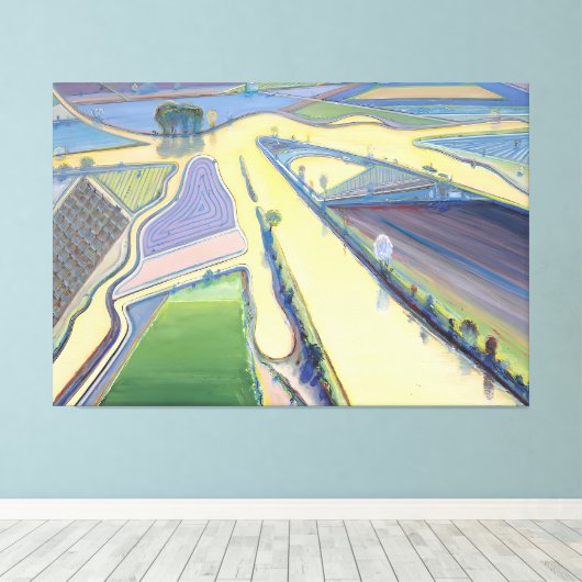 Wayne Thiebaud art キャンバスプリント (インサイチュ (ウッドフロア))