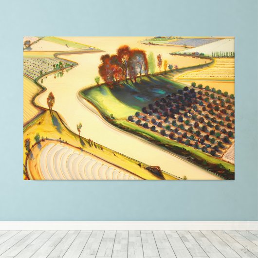 Wayne Thiebaud art キャンバスプリント (インサイチュ (ウッドフロア))