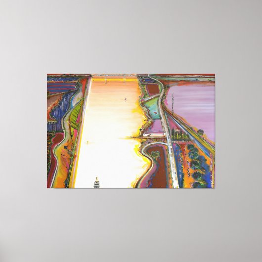 Wayne Thiebaud art painting キャンバスプリント (正面)