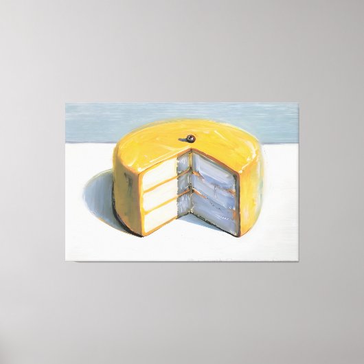 Wayne Thiebaud art style キャンバスプリント (正面)