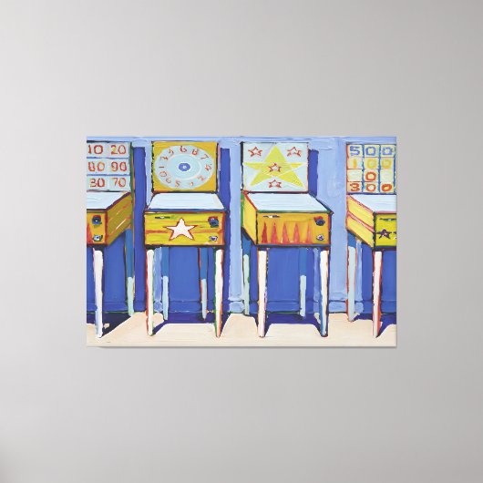 Wayne Thiebaud art style キャンバスプリント (正面)