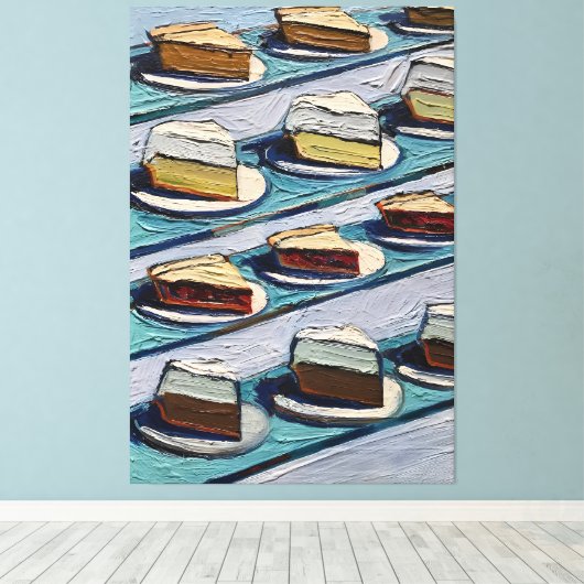 Wayne Thiebaud art work キャンバスプリント (インサイチュ (ウッドフロア))