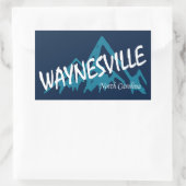 Waynesville North Carolina Mountains 長方形シール (バッグ)