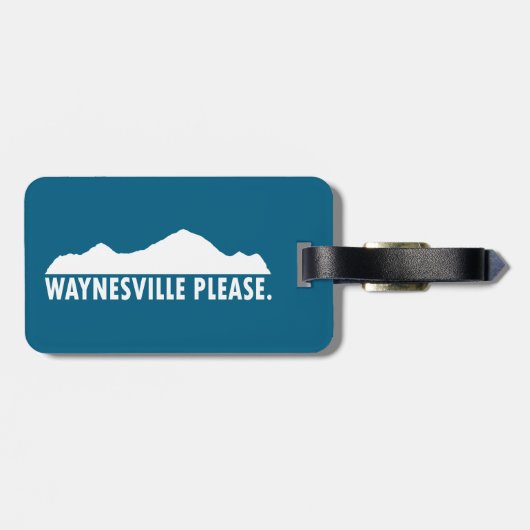 Waynesville North Carolina Please ラゲッジタグ (裏面横)