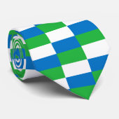 WAYout Arts Freeetownシエラレオネ国旗のパターン ネクタイ (ロール)