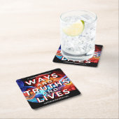 Ways and Truths and Lives Coaster スクエアペーパーコースター (インサイチュ)