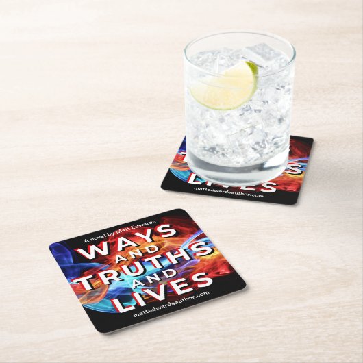 Ways and Truths and Lives Coaster スクエアペーパーコースター (インサイチュ)