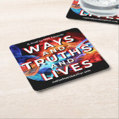 Ways and Truths and Lives Coaster スクエアペーパーコースター (アングル)