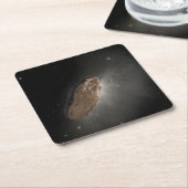 Wayward InterstellarオブジェクトOumuamua。 スクエアペーパーコースター (アングル)