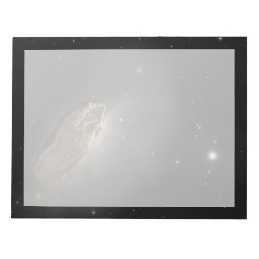 Wayward InterstellarオブジェクトOumuamua。 ノートパッド (正面)