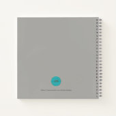 Wayward Thoughts、ジャーナルと海ビューの写真 ノートブック (裏面)