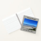 Wayward Thoughts、ジャーナルと海ビューの写真 ノートブック (内部)