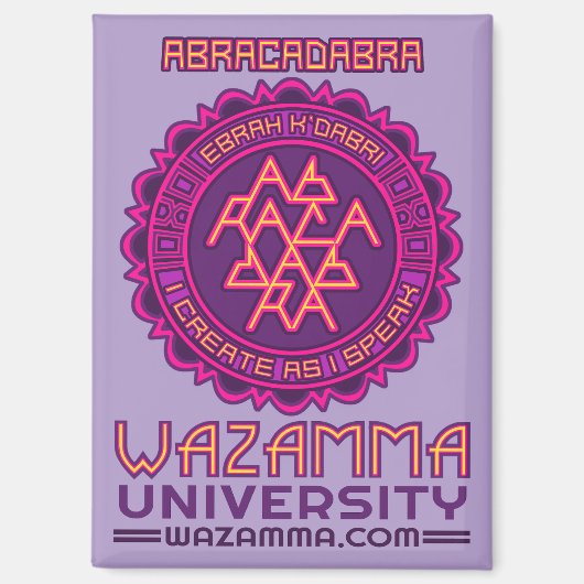 Wazamma "Abracadabra"マグネット マグネット (正面)
