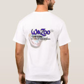 WaZooのカスタムのギター Tシャツ (裏面)